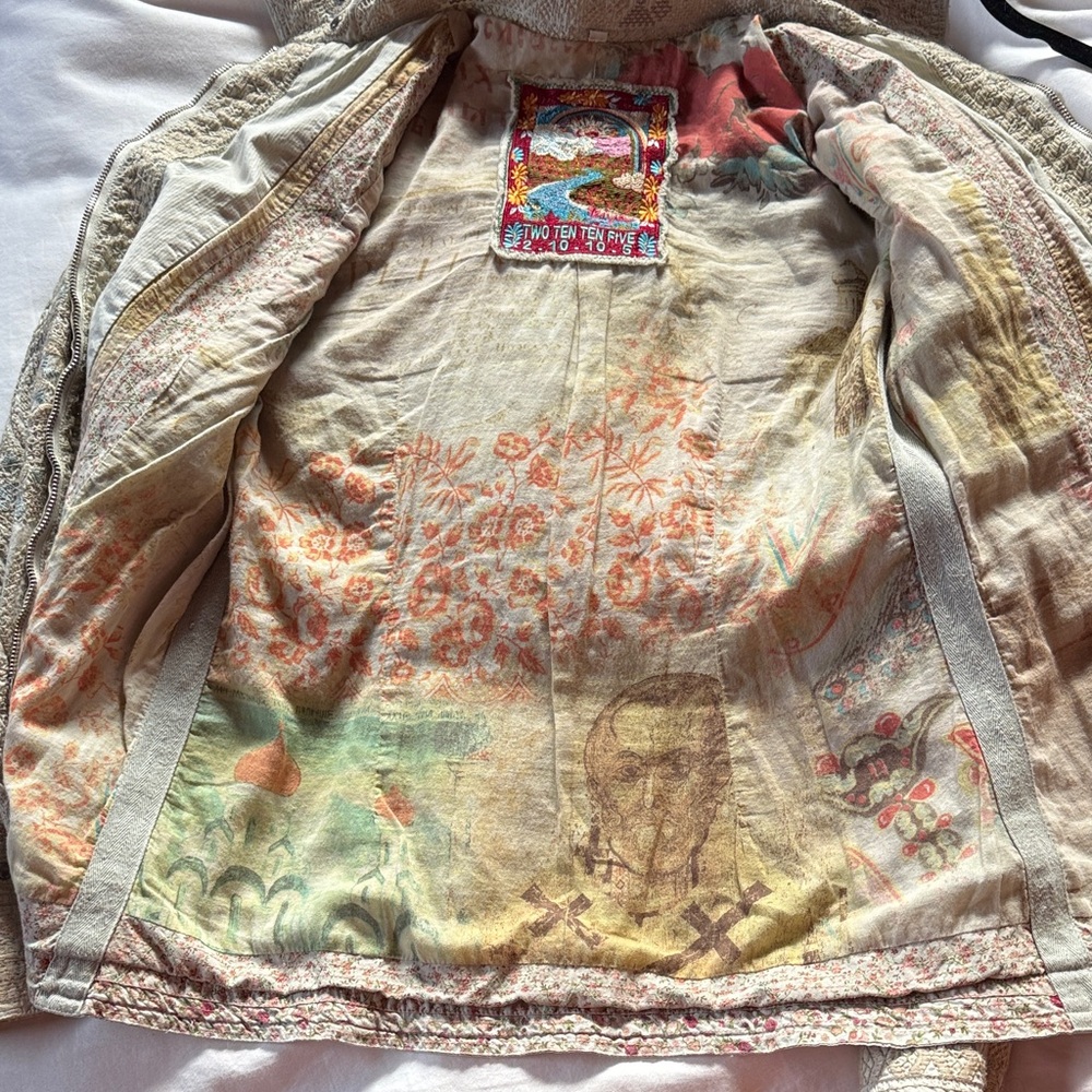 Johnny Was - 2wo Tenten 5ive - Embellished Cream Women's Jacket - size S - Picture 7 of 10